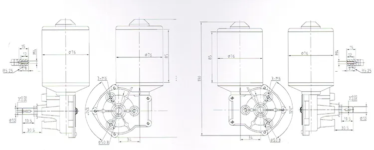 PMDC Electric Sliding Gate Motor Specifications