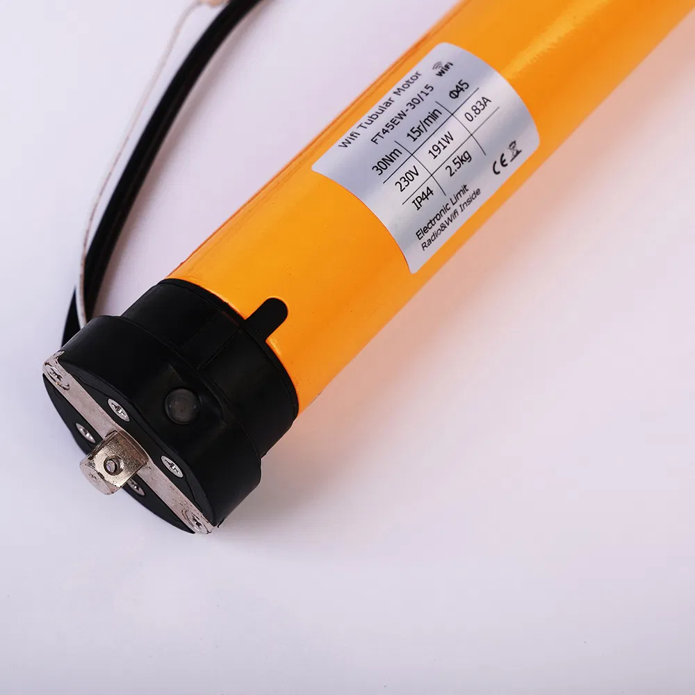 Wide Torque Range Dual Voltage Smart Roller Shutters AC Tubular Motor