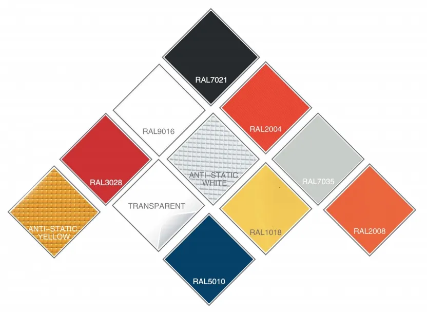 High Speed Door Color Chart