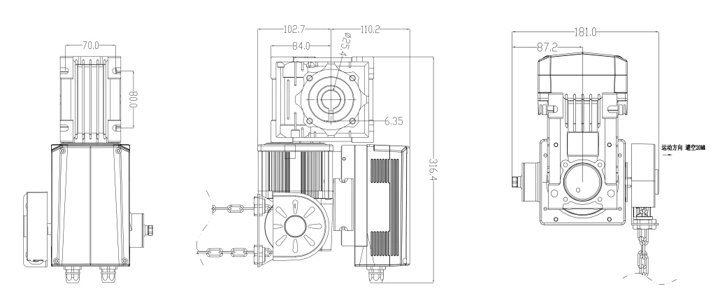 Industrial Heavy-Duty Vertical Sliding Door Servo Motor System
