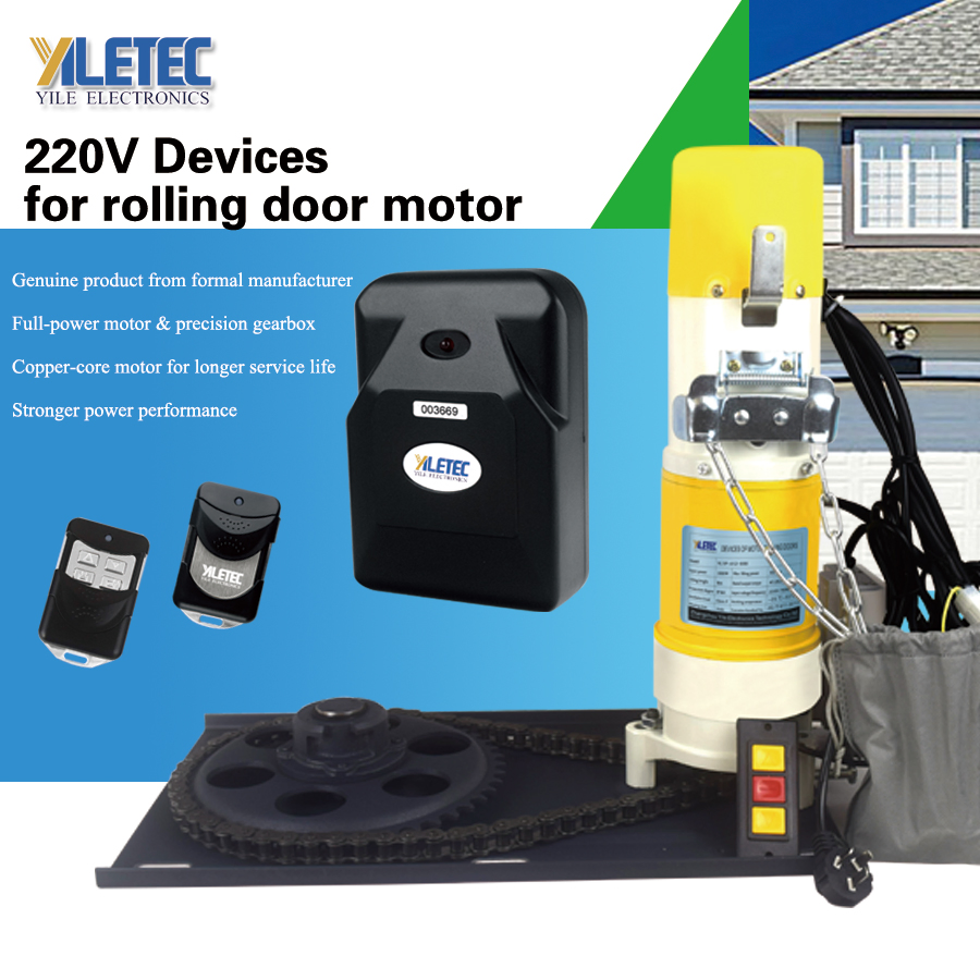 Yiletec Heavy Duty 600kg Roller Shutter Motor with Emergency Chain