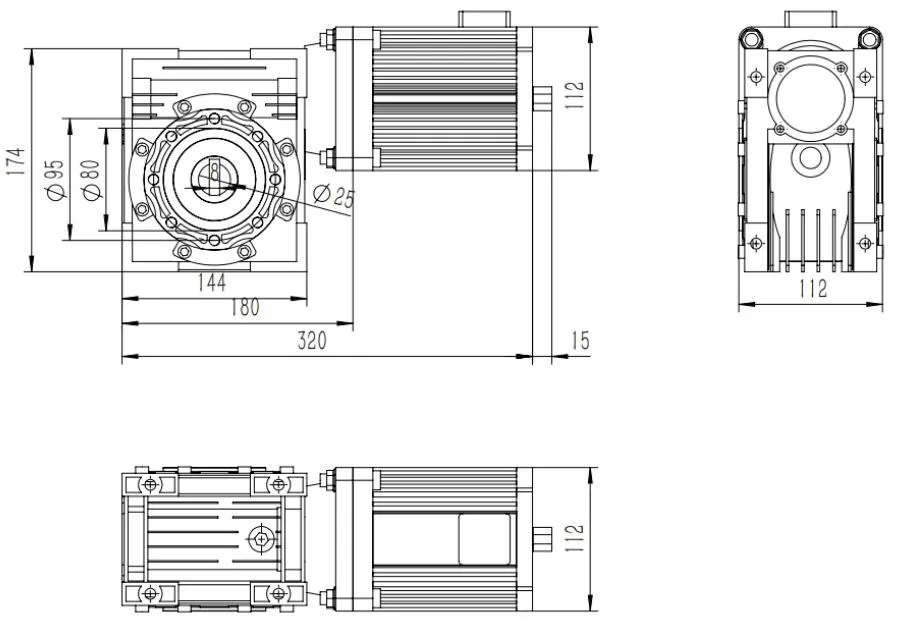 1.5KW Servo Motor Drawing