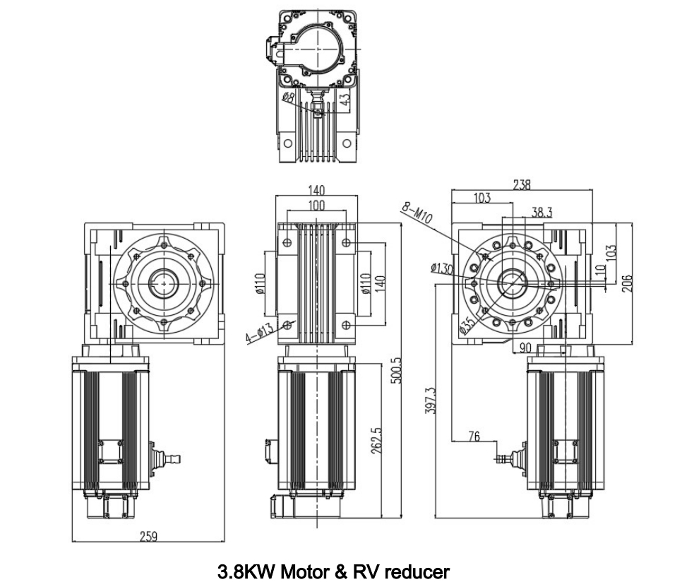 High-Speed Industrial Workshop Fast Door Servo Motor with Warranty Electric Motor Industrial PLC