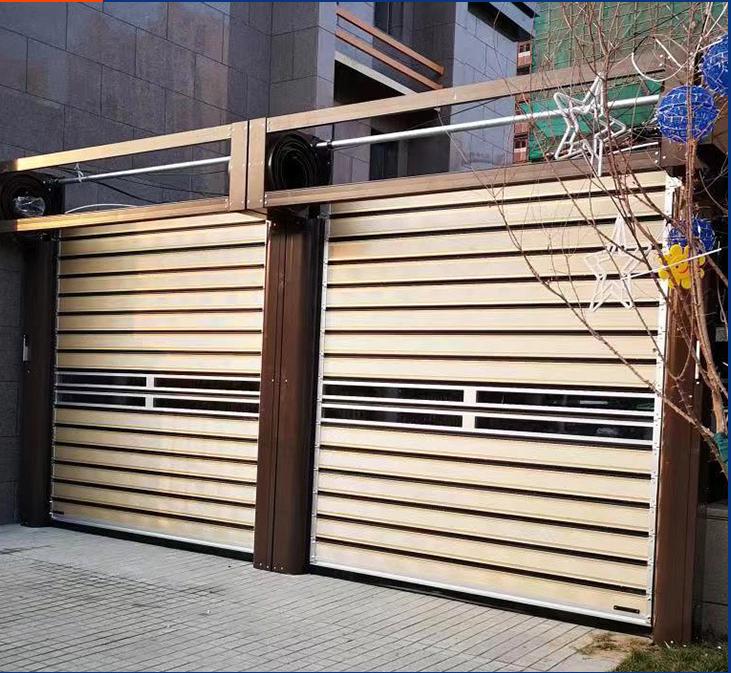 High-Speed Rolling Stainless Steel Shutter Door Windproof Window Blind Aluminum Roller Shutter Motor for Garages