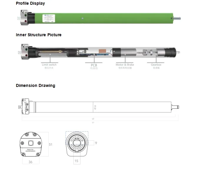Efficient Low Voltage DC Tubular Motor for RV Awnings