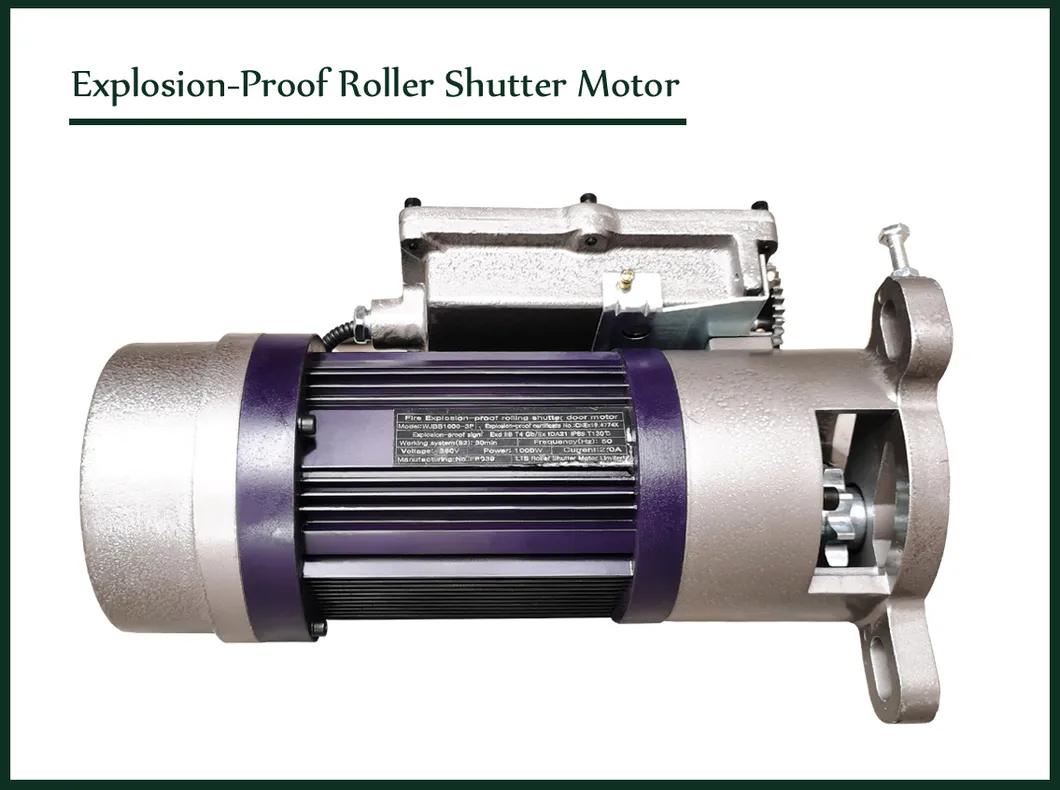 Explosion proof roller shutter motor