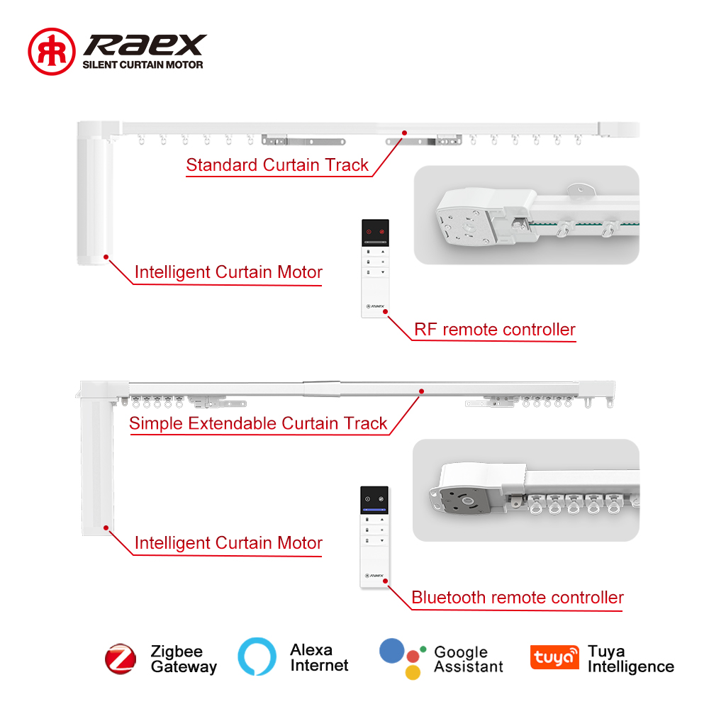 Tuya Smart Wifi Curtain Motor Quiet 100-240v 1.2nm Motorized Stage Curtains Switch Module USB Control Remote Set