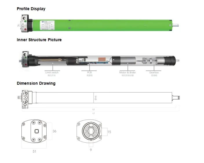 45DM Technical Drawing and Dimensions