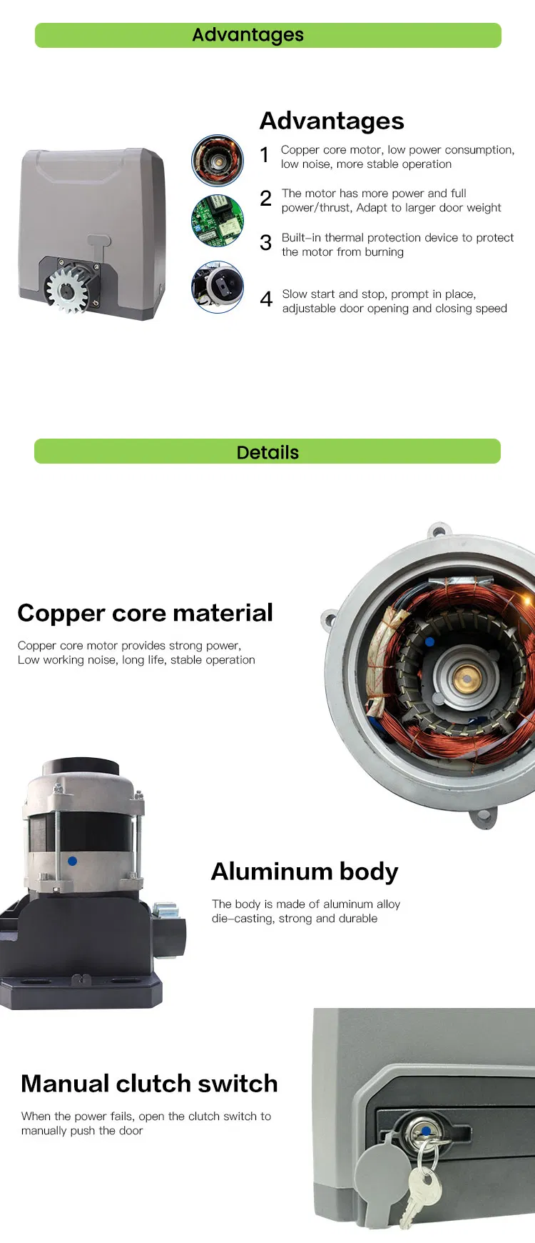 Electric Sliding Gate Motor