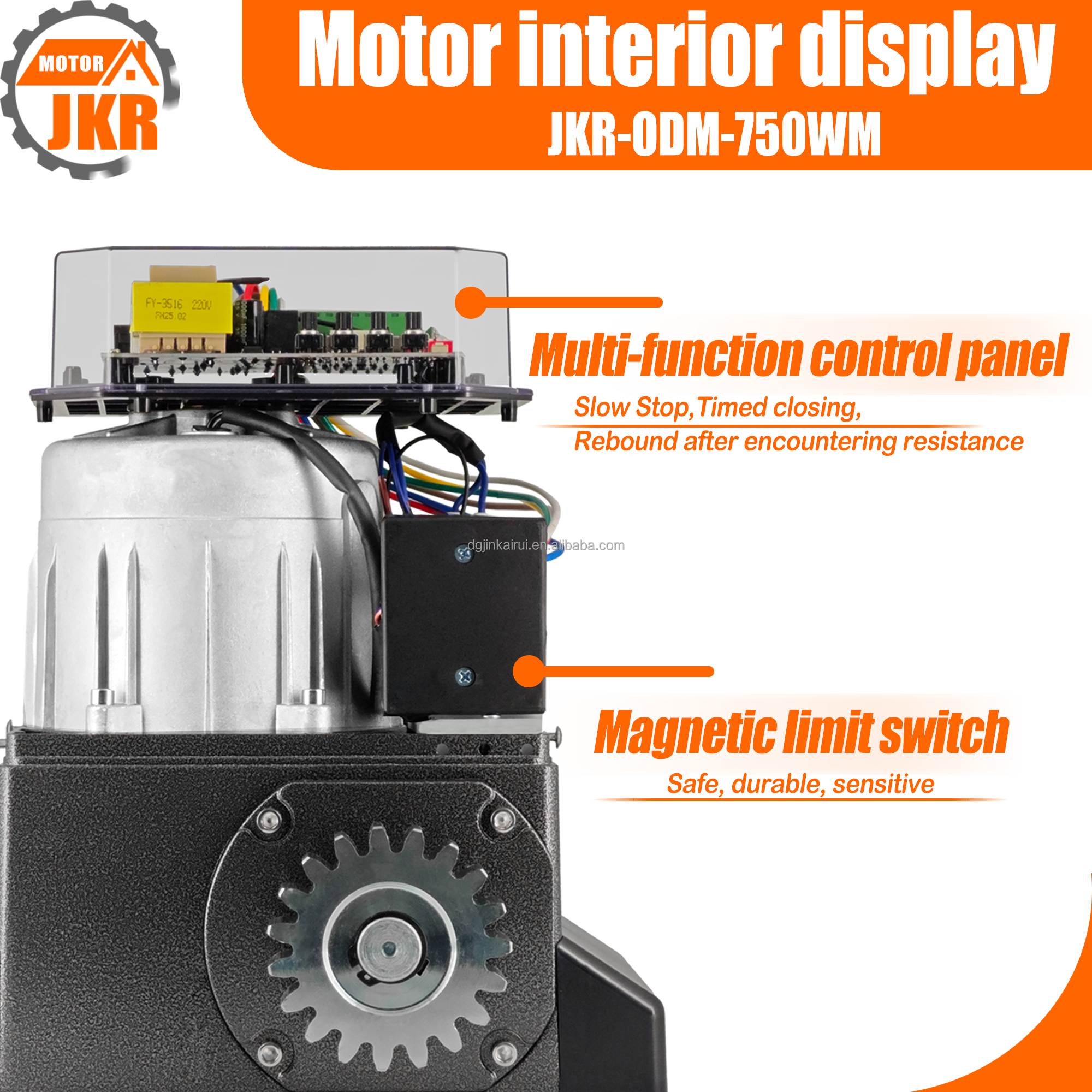 New High-Quality Tuya App-Controlled Pure Copper Custom Sliding Door Motor System Automatic Gate Opener Kit