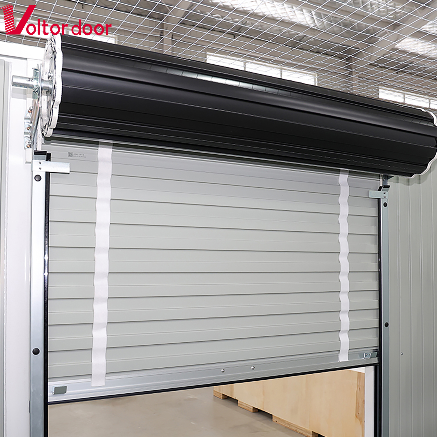10x10 Compact Roll Up Door Weatherproof Space-Saving Light-Duty Design Easy Installation For Roller Door