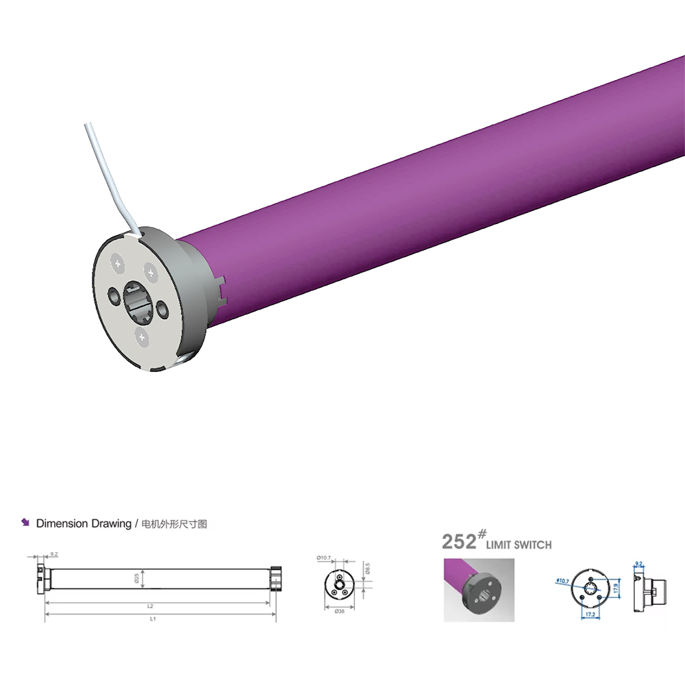 25mm up and Down Open Shades Roller Shutter Tubular Motor Motorized Blind Motor TUYA Wifi Roller Blind Motor