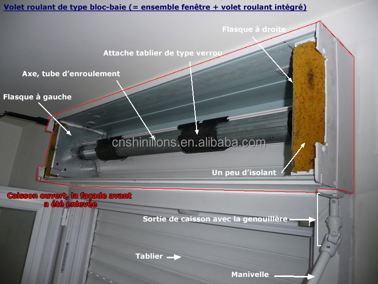 Shinilion Roller Shutter Blinds Louver Awning Tube Motor for windows