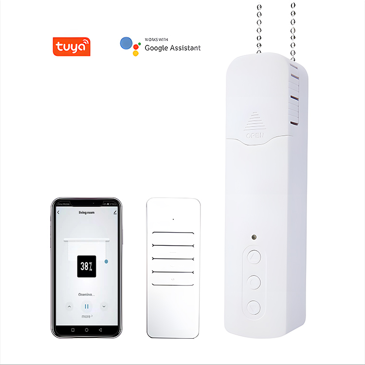 Tuya WIFI Alexa Google Smart Life App Remote Control Motorized Roller Shade Shutter Blinds Curtain Chain Motor