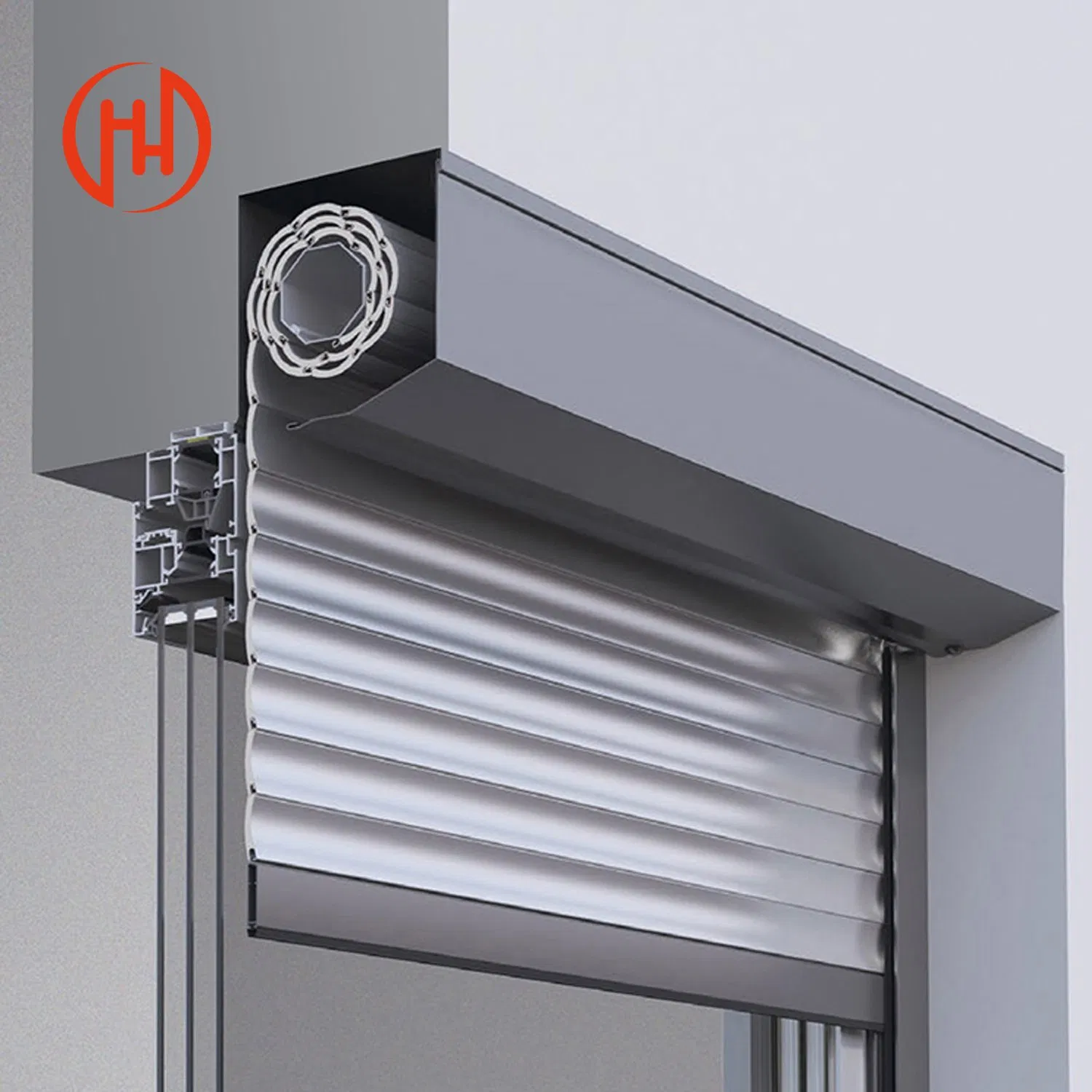 China Manufacturer Steel Remote Control Motor Modern Windproof Doors Roller Shutter