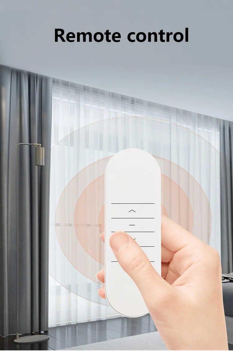 Tuya Smart Motorized Curtain Motor Customized DIY Track Electric Remote Control