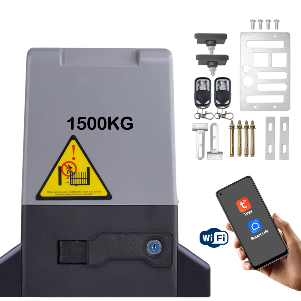 Special 750W 220V Tuya Control Magnetic Limit Sliding Door Motor Customized logo for 1500kg Sliding Gate Open