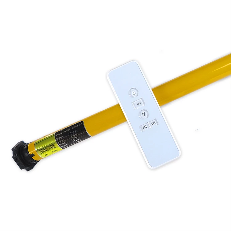 Smart Tuya Zigbee Control A-OK AM25 1.2/30 Built in Battery Motor RF433 Remote Control Tubular Roller Shutter Blinds DC Motor