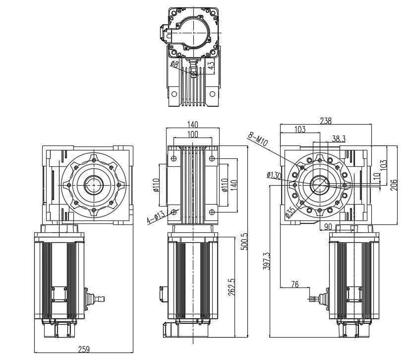 High-Speed Industrial Workshop Fast Door Servo Motor with Warranty Electric Motor Industrial PLC