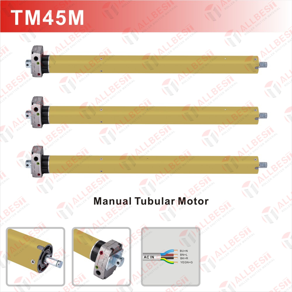 25, 35, 45, 59, 92mm AC Tubular Motor for Roller Blinds, Roller Shutter, Garage Door. Awning