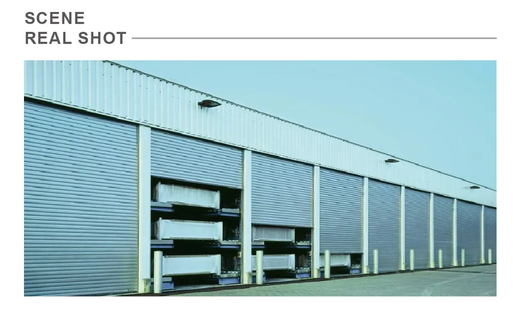 Commercial Sliding Thermal Insulated Industrial Roller Shutter Roll up Curtain PU Sandwich Panel Manual or Motor Driving Security Residential Metal Residential