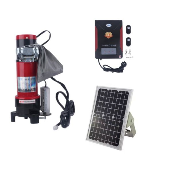 Yiletec DC 600kg Rolling Door Roller Shutter Motor with Solar Energy Charge for Rolling Door Opener