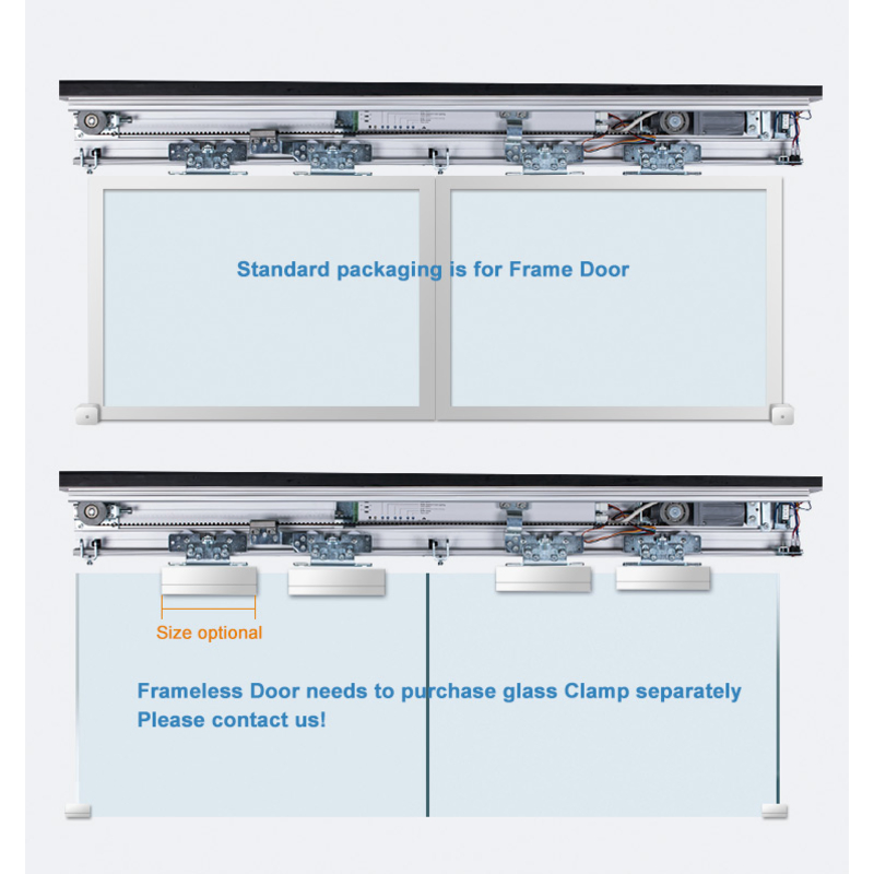 130kg 65W Motor Control Sliding Opener Glass Automatic Door System OEM Hh115