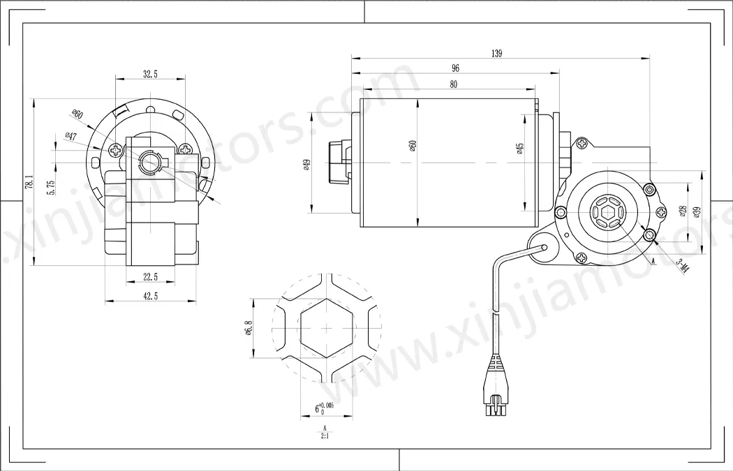 DC Motor Assembly Drawing 1