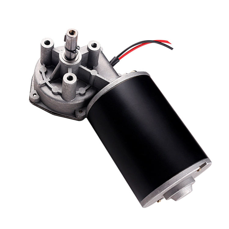 Dmke D49 D59 D63 76mm 63mm 45W 50W 12V 24V Sliding Gate Door Open Brush Gear Motor 12 24 Volt DC Worm Garage Door Geared Motor