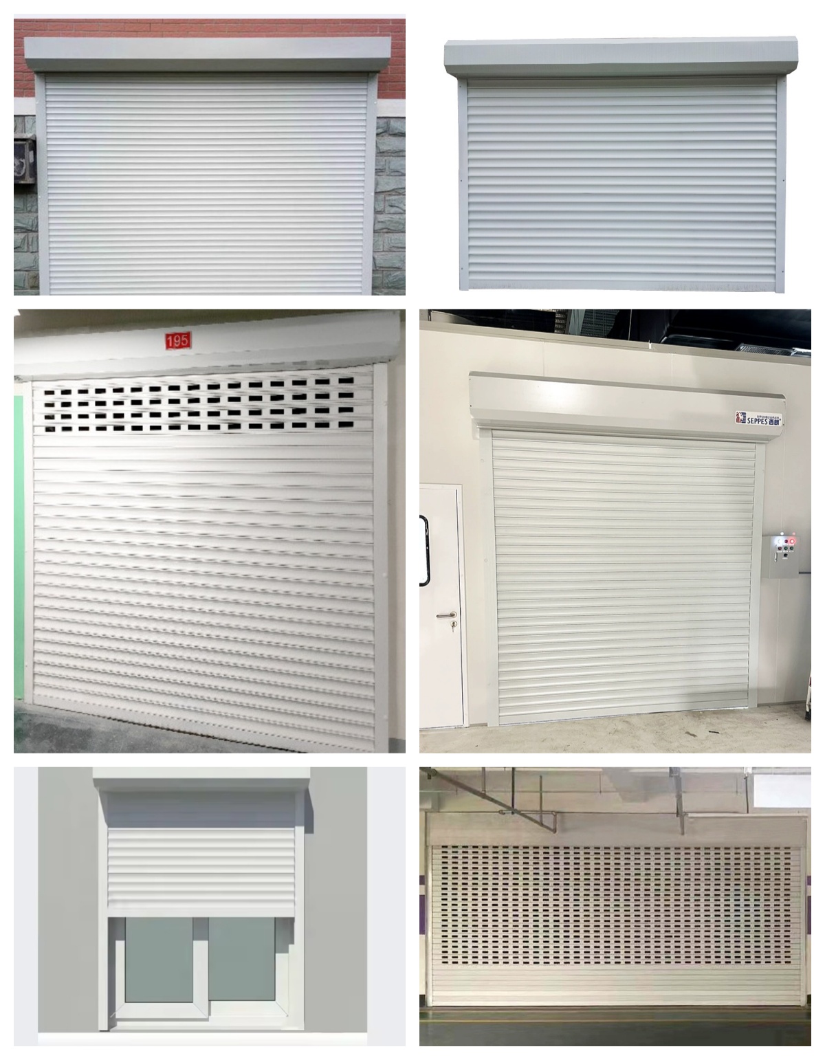 Electric Motorized Roller Home Shutters High Speed Aluminum Alloy Waterproof Rolling Intelligent Remote Windproof Security