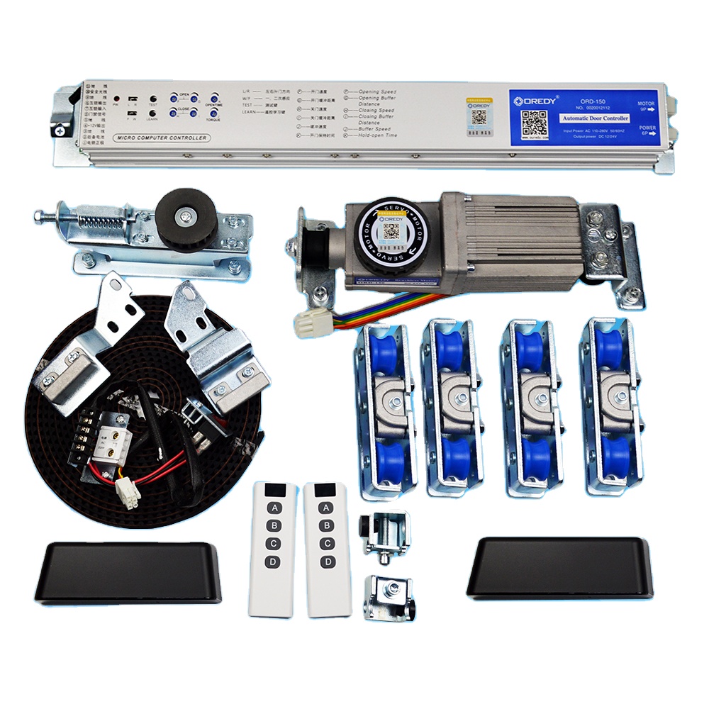 OREDY Multifunctional Closer Automatic Sliding Door Motor Kit Glass Door Opener Operator System