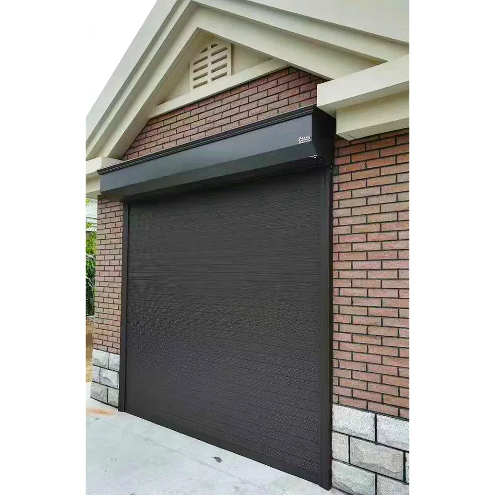 Commercial Sliding Thermal Insulated Industrial Roller Shutter Roll up Curtain PU Sandwich Panel Manual or Motor Driving Security Residential Metal Residential