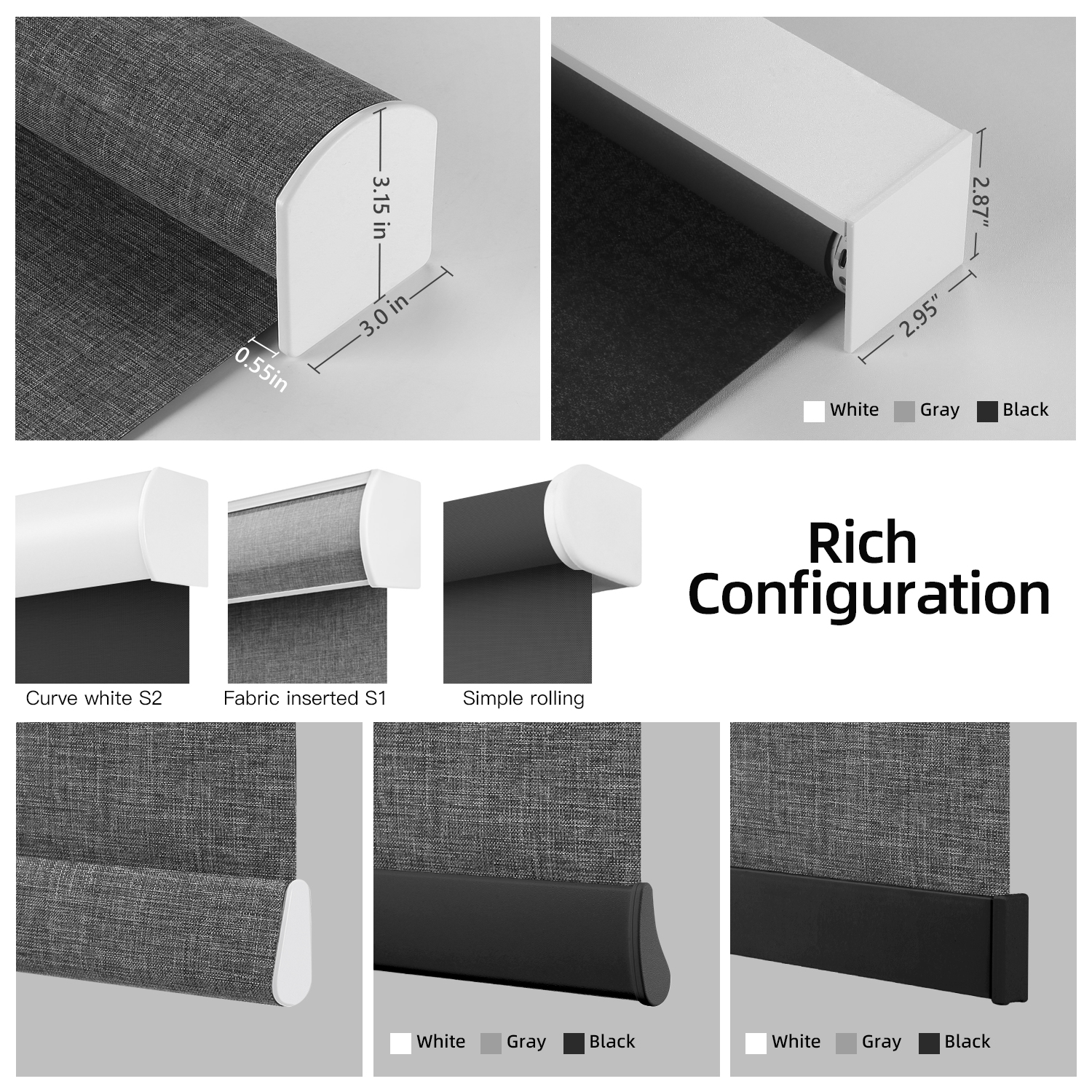 ZSTARR Wholesale 2024 Easy-Care Smart Window Custom Outdoor Motorized Blackout Roller Curtain Blinds Shutters Shades for Home