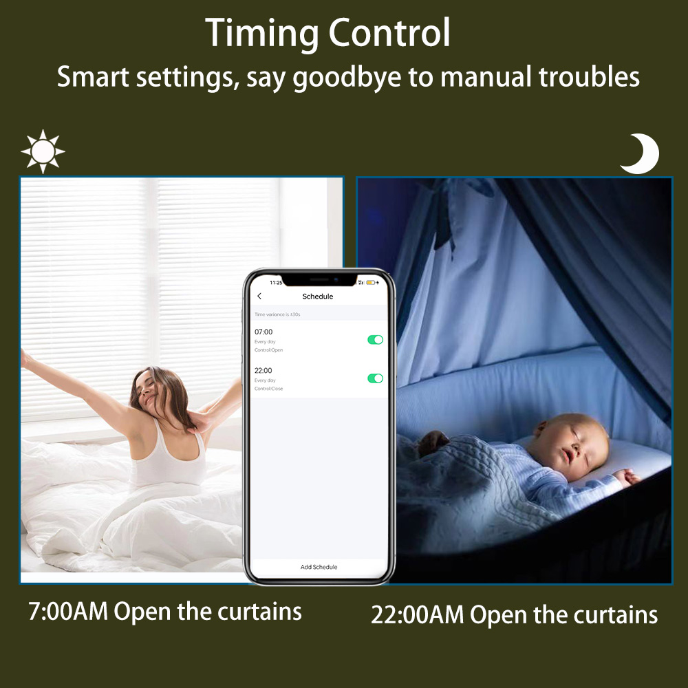 Matter Over Thread Battery Curtain Motor Electric Smart Blinds Tilt Motor for Zebra Venetian Roller Shades Shutters
