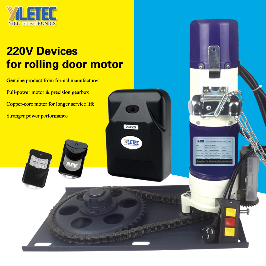Yiletec Heavy Duty 600kg Roller Shutter Motor with Emergency Chain