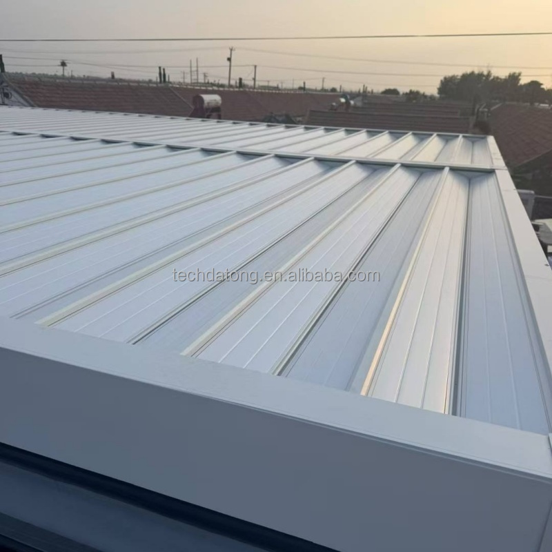 Horizontal Roof Motorized Aluminum Roller Shutter High Security Windproof Waterproof Remote Control Commercial Office Building