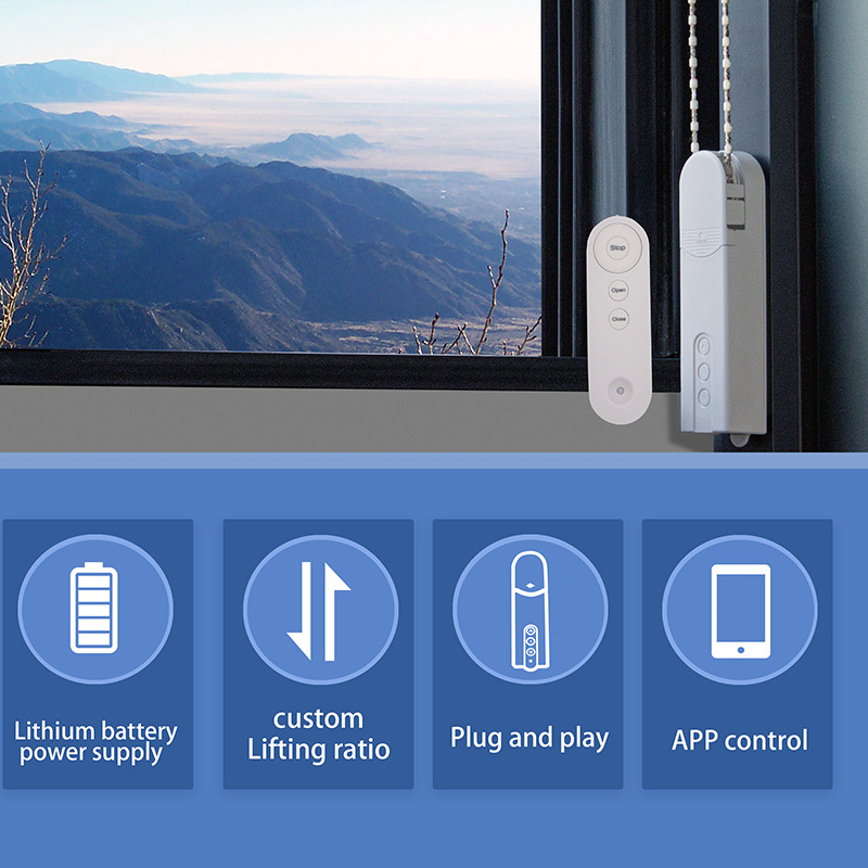 Tuya Wifi Zigbee Roller Shutter Motor Wireless Remote APP Voice Control Motorized Smart Blinds for Alexa Google Home