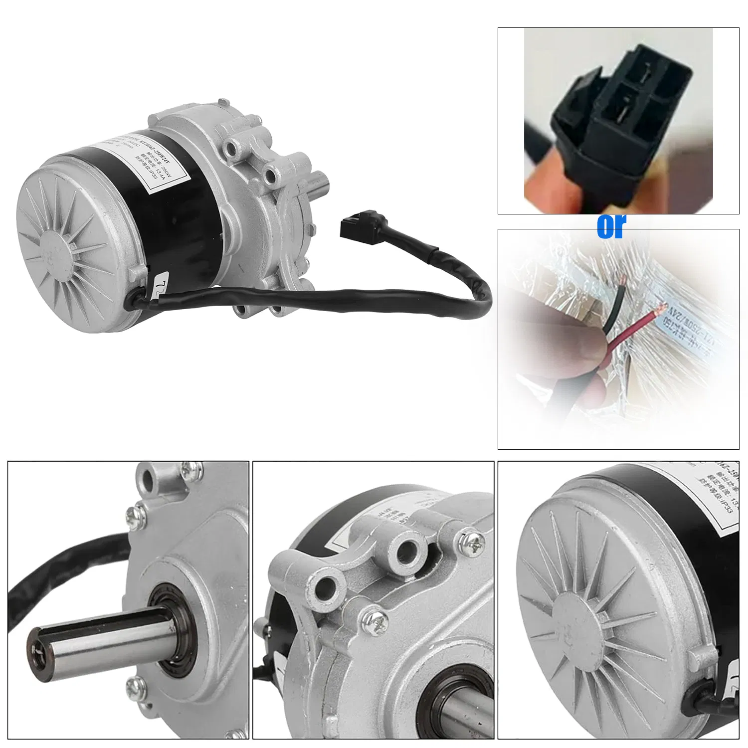 My1016zl My1016z2 250W 24V 75rpm Brushed Electric DC Motor for Remote Control 4-Wheel Flail Mower