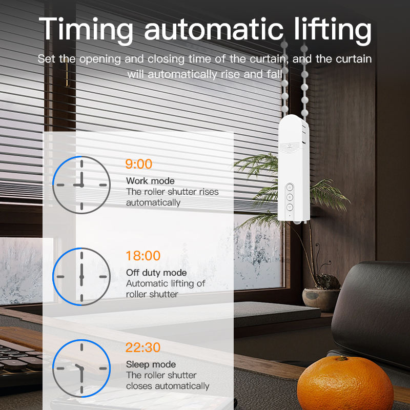 Tuya WiFi Chain Motorized Roller Blinds Shades Shutter Drive Motor Voice Remote Control Zigbee Smart Roller Blind Motor