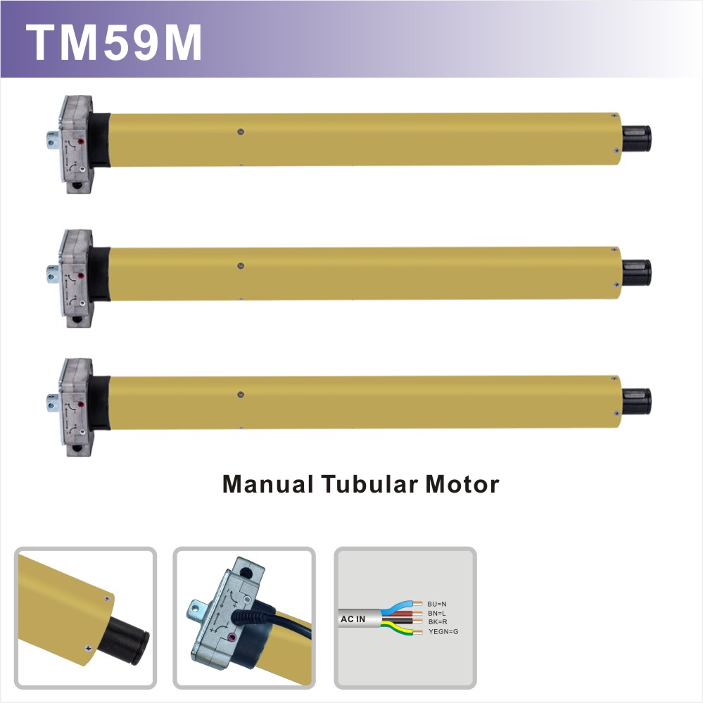 Automatic Roller Rolling Shutter Window Garage Door AC 230V Blind Tubular Motor