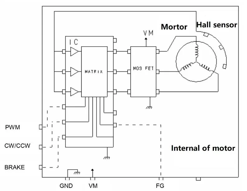 Motor Internal Control Circuit Schematic