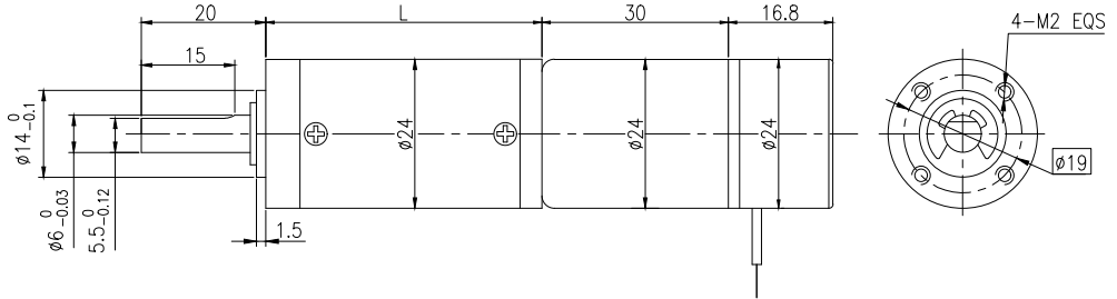 Roller Shutter Tubular Micro DC Planetary Gear Motor