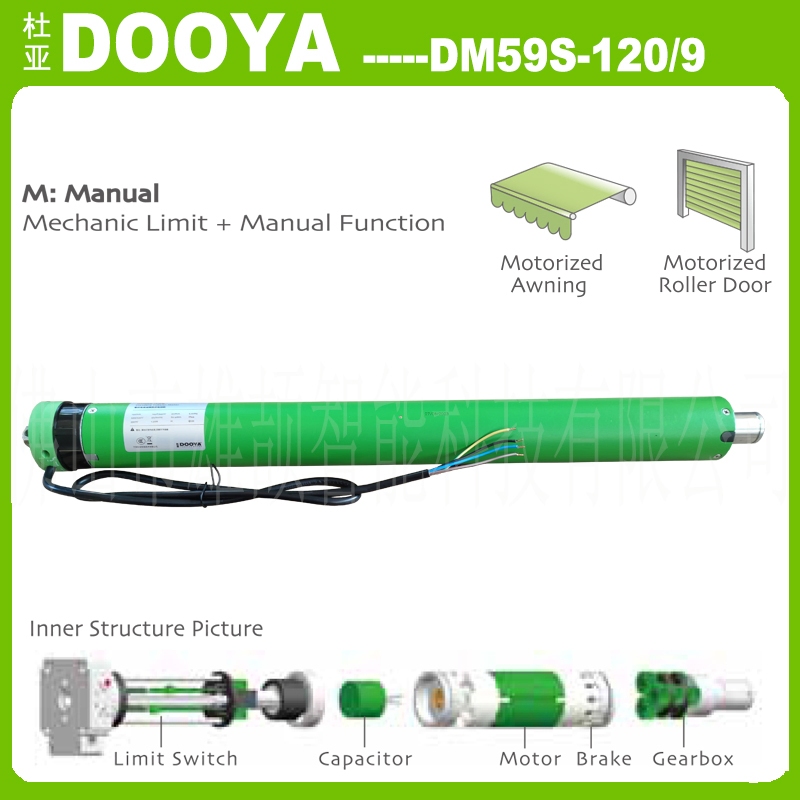Dooya Dm59s-120/9 Tubular Motor 4 Core Wire for Rolling Shutter