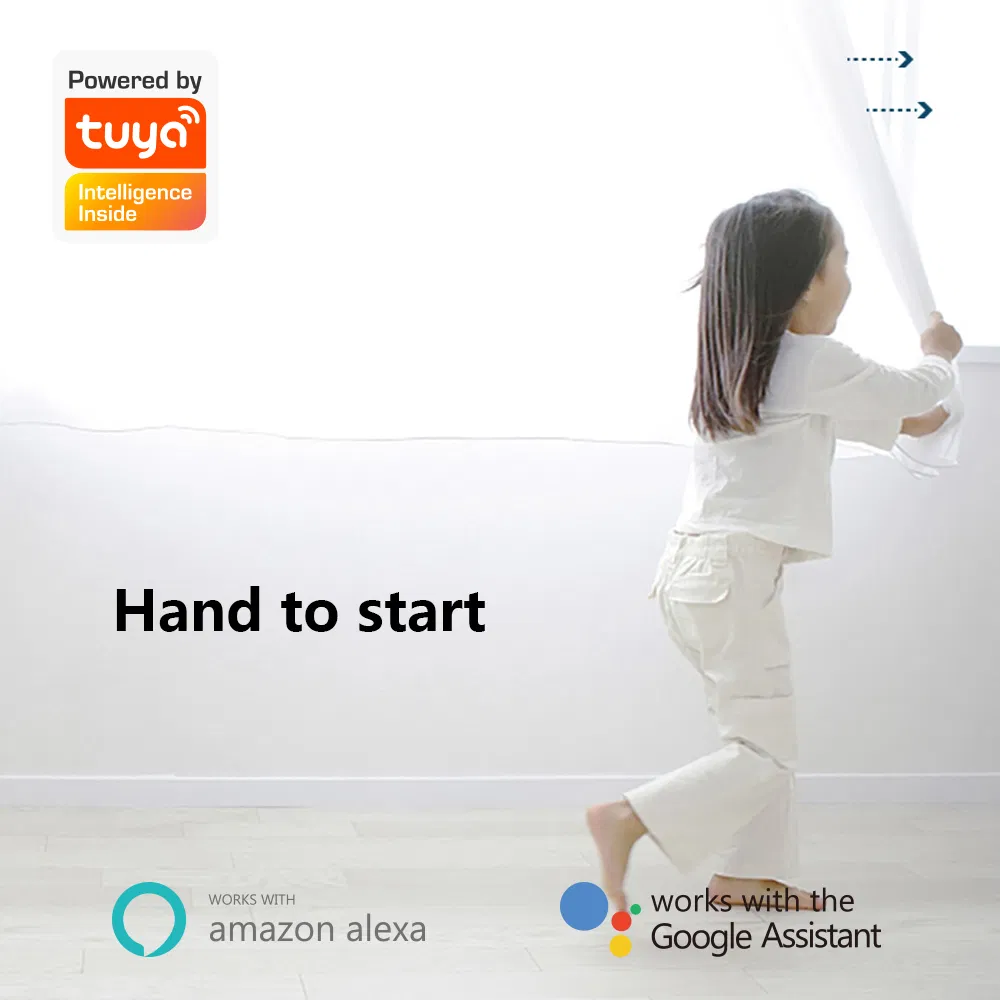 Tuya Smart Motorized Curtain Motor Customized DIY Track Electric Remote Control