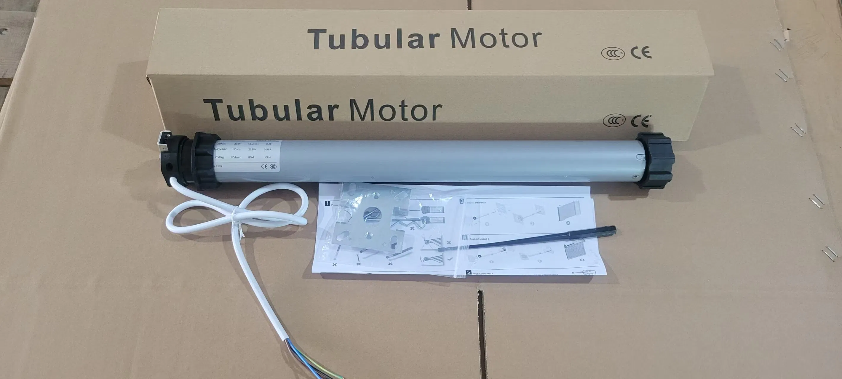 Manufacturer Hot Selling 59mm 80nm Smart Electric Garage Rolling Door Shutter Tubular Motor with Mechanical Limited Switch