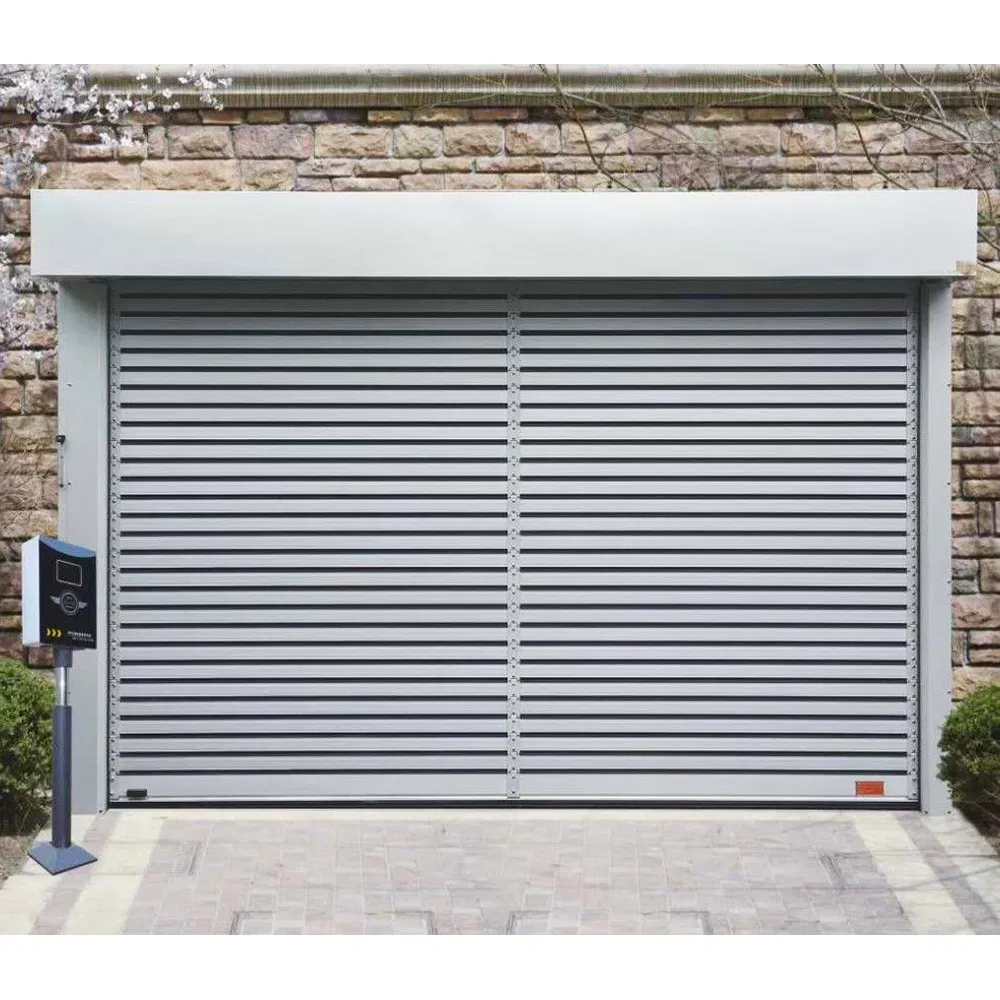 Commercial Sliding Thermal Insulated Industrial Roller Shutter Roll up Curtain PU Sandwich Panel Manual or Motor Driving Security Residential Metal Residential