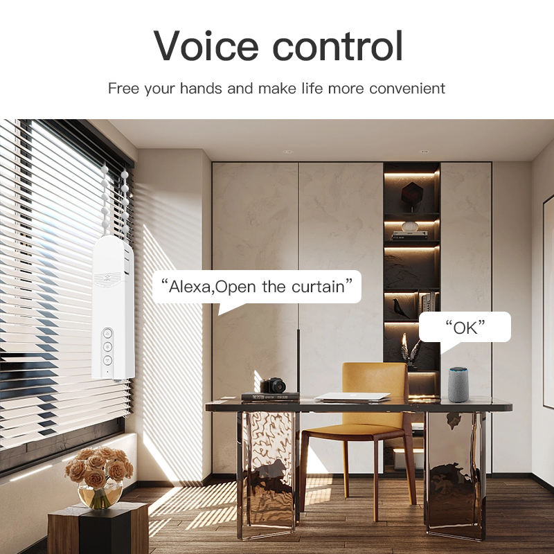 Tuya WiFi Chain Motorized Roller Blinds Shades Shutter Drive Motor Voice Remote Control Zigbee Smart Roller Blind Motor