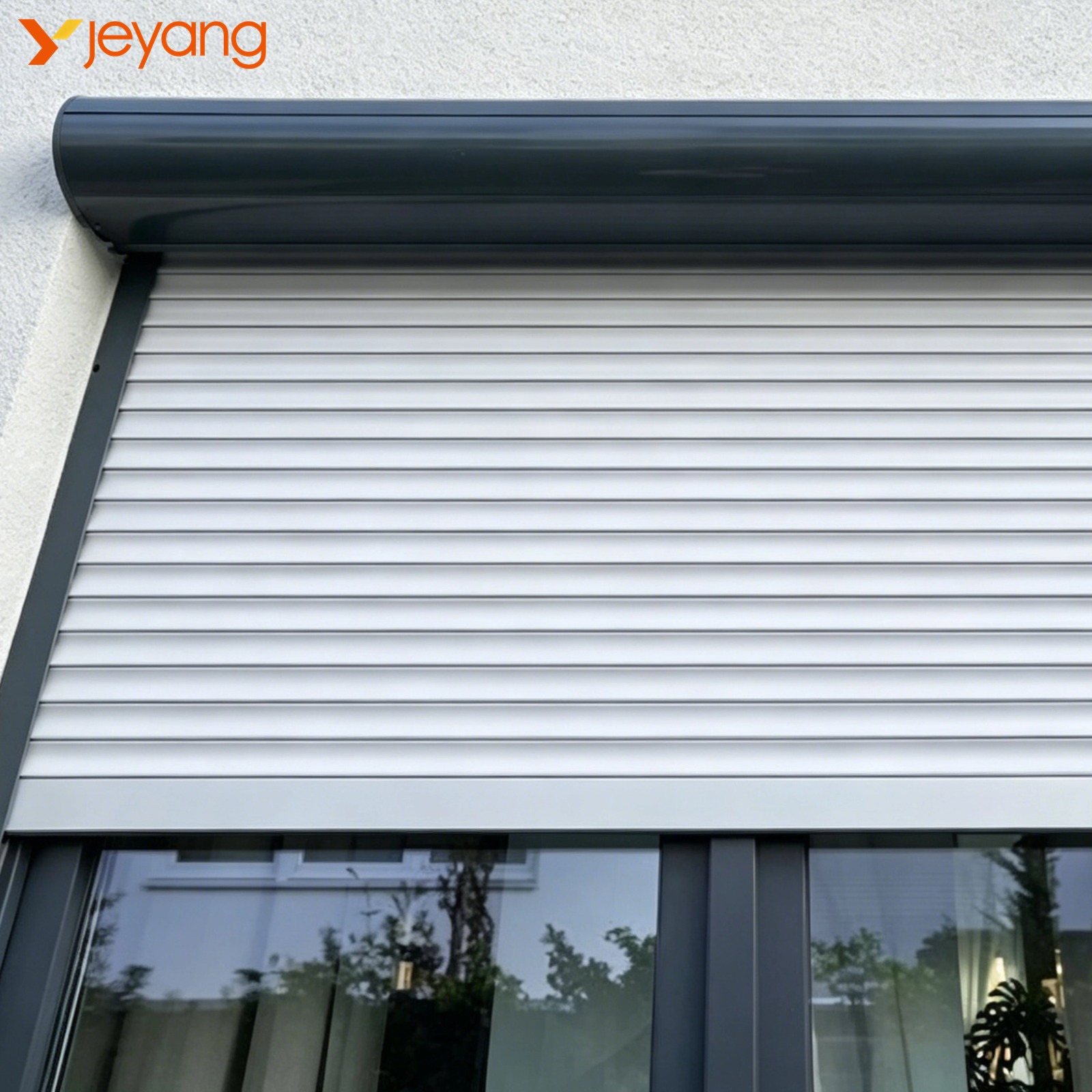 Motorized Aluminum Roller Shutter Windows Automatic Vertical Windproof Eco-Friendly Durable Easy Clean 1 Year Warranty