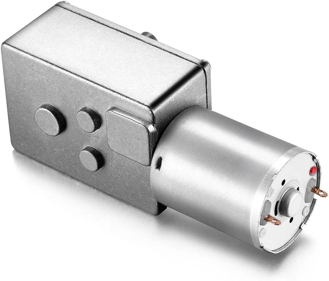 Jgy370 High Torque DC 6V 12V 24V Turbo Worm Gear Motor 46mm Self-Locking Micro Gear Motor for Electric Curtain and Window Opener