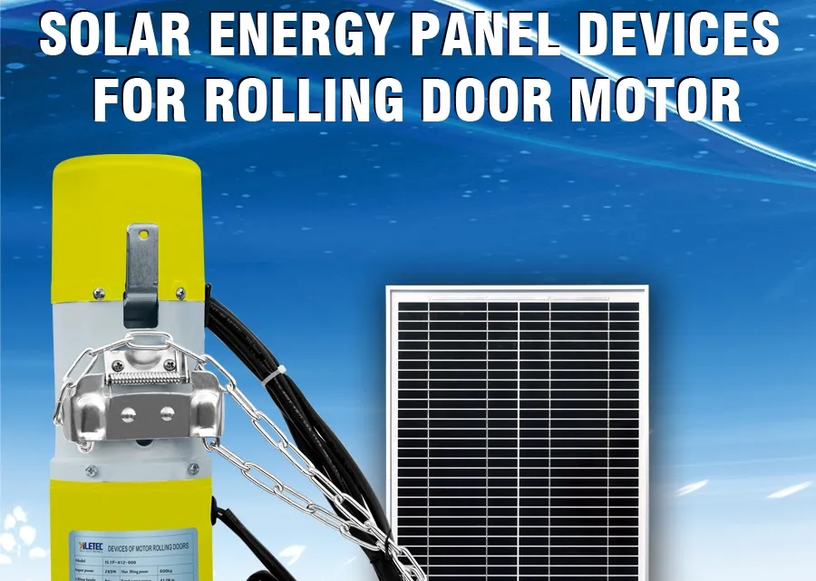 Rolling Door Shutter Motor with Solar Power Charge and Backup battery Controller